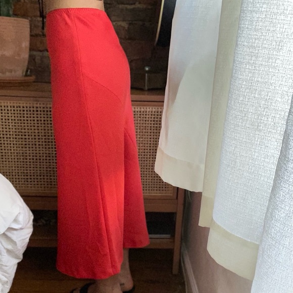 NWOT MM6 Maison Margiela Red Slip Skirt - Picture 5 of 8